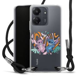 New Carry Case Transparent Stoff schwarz/silber