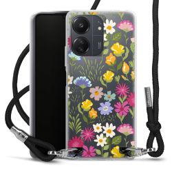 New Carry Case Transparent Stoff schwarz/silber