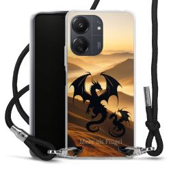 New Carry Case Transparent Stoff schwarz/silber