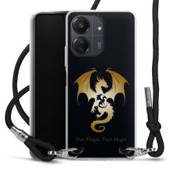 New Carry Case Transparent Stoff schwarz/silber