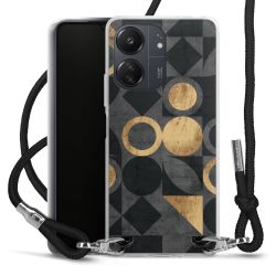 New Carry Case Transparent Stoff schwarz/silber