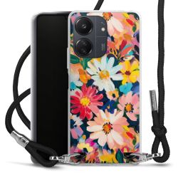 New Carry Case Transparent Stoff schwarz/silber