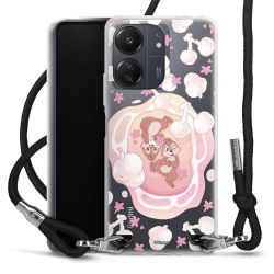 New Carry Case Transparent Stoff schwarz/silber