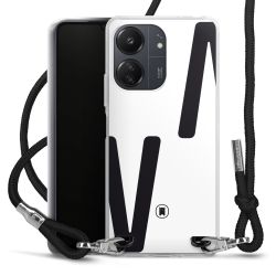 New Carry Case Transparent Stoff schwarz/silber