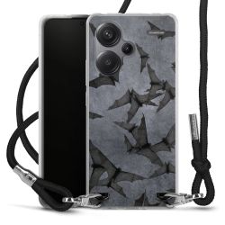 Carry Case Transparent Fabric black/silver