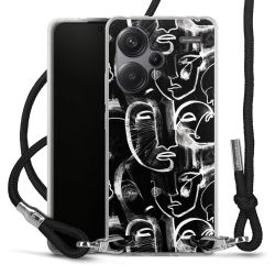 Carry Case Transparent Fabric black/silver