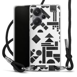 Carry Case Transparent Fabric black/silver