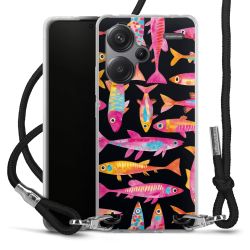 New Carry Case Transparent Stoff schwarz/silber