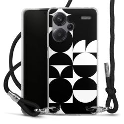 New Carry Case Transparent Stoff schwarz/silber