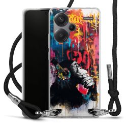 New Carry Case Transparent Stoff schwarz/silber