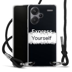 New Carry Case Transparent Stoff schwarz/silber