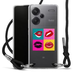 New Carry Case Transparent Stoff schwarz/silber