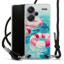 New Carry Case Transparent Stoff schwarz/silber