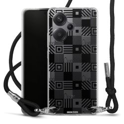 New Carry Case Transparent Stoff schwarz/silber