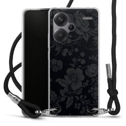 New Carry Case Transparent Stoff schwarz/silber