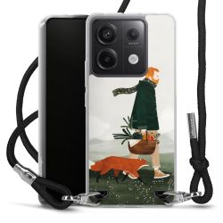 New Carry Case Transparent Stoff schwarz/silber