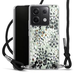 New Carry Case Transparent Stoff schwarz/silber