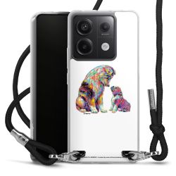 New Carry Case Transparent Stoff schwarz/silber