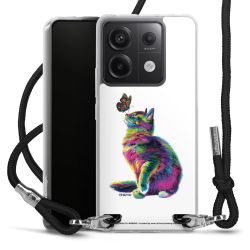 New Carry Case Transparent Stoff schwarz/silber