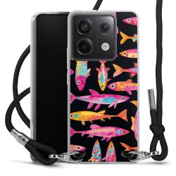 New Carry Case Transparent Stoff schwarz/silber