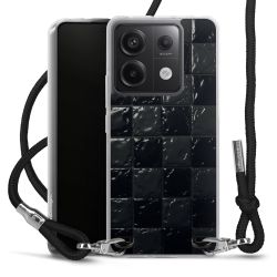 New Carry Case Transparent Stoff schwarz/silber