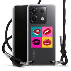 New Carry Case Transparent Stoff schwarz/silber