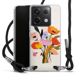 New Carry Case Transparent Stoff schwarz/silber