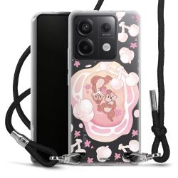 New Carry Case Transparent Stoff schwarz/silber