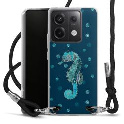 New Carry Case Transparent Stoff schwarz/silber