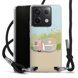 New Carry Case Transparent Stoff schwarz/silber