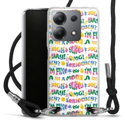 New Carry Case Transparent Stoff schwarz/silber