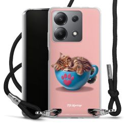 New Carry Case Transparent Stoff schwarz/silber