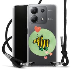 New Carry Case Transparent Stoff schwarz/silber