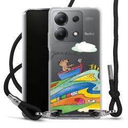 New Carry Case Transparent Stoff schwarz/silber