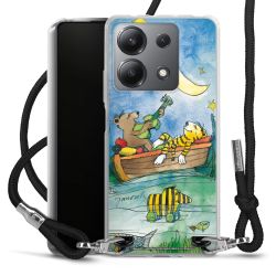 New Carry Case Transparent Stoff schwarz/silber