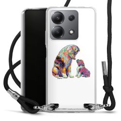 New Carry Case Transparent Stoff schwarz/silber