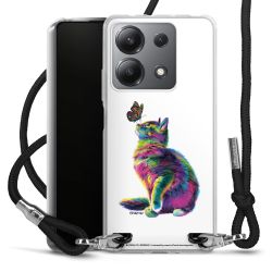 New Carry Case Transparent Stoff schwarz/silber