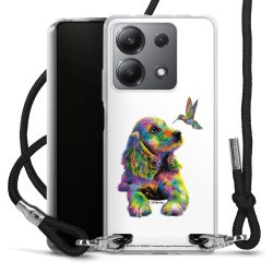 New Carry Case Transparent Stoff schwarz/silber