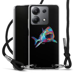 New Carry Case Transparent Stoff schwarz/silber