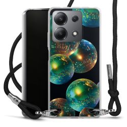 New Carry Case Transparent Stoff schwarz/silber