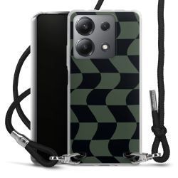 New Carry Case Transparent Stoff schwarz/silber