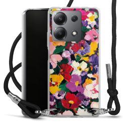 New Carry Case Transparent Stoff schwarz/silber