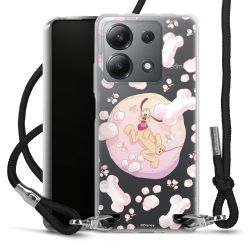 New Carry Case Transparent Stoff schwarz/silber