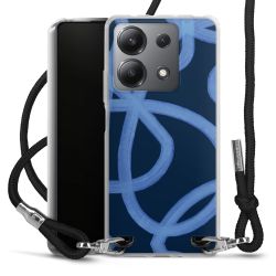 New Carry Case Transparent Stoff schwarz/silber