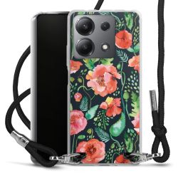 New Carry Case Transparent Stoff schwarz/silber