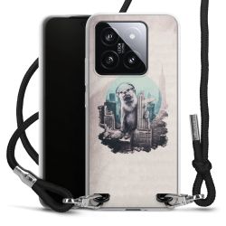 Carry Case Transparent Fabric black/silver