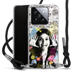 Carry Case Transparent Fabric black/silver