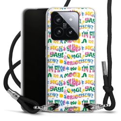 New Carry Case Transparent Stoff schwarz/silber