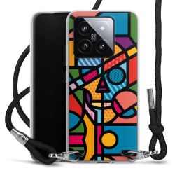 New Carry Case Transparent Stoff schwarz/silber