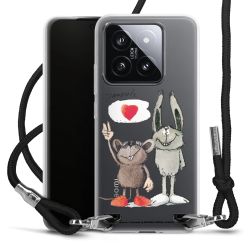 New Carry Case Transparent Stoff schwarz/silber